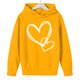 thumbnail image 3 of Sudadera con capucha y estampado de corazón de San Valentín, sudadera de manga larga para niños y niñas, chaqueta para niñas de talla mediana y grande., 3 of 7