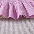 thumbnail image 5 of TOWED22 Girls Baby Adorable 2 Piece Summer Clothes Tank Top Sleeveless Tee and Shorts Sweet Sets Lovely(Purple,9-12 M), 5 of 6