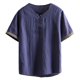 thumbnail image 2 of pstuiky Camisas de vestir de manga corta para hombre, Camisa informal de manga corta con cuello en V para hombre, cómoda y a la moda. camisas casuales para hombre xxxl, 2 of 5