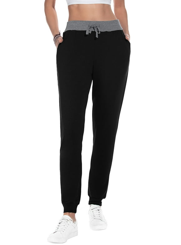 Plain Black Sweatpants For Women