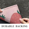 thumbnail image 6 of Red Strawberry Plants Fruit Flower Pink Pattern Door Rugs,Washable Non Slip Door Mats Indoor,Decorative Door Mats,Entry Mat Indoor for Entrance,Bedroom,Kitchen,Bathroom,16"x47", 6 of 6