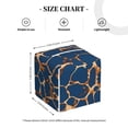 thumbnail image 4 of Naloa Giraffe Skin Tissue Box Cover Leather Tissue Holder Square Facial Tissue Case for Bathroom, Vanity Countertop, Tabletop, Car, 4 of 7