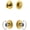 Lifetime Brass, variant on Grandeur 827059 Circulaire Solid Brass Single Cylinder Keyed Entry Knobset And Deadbolt