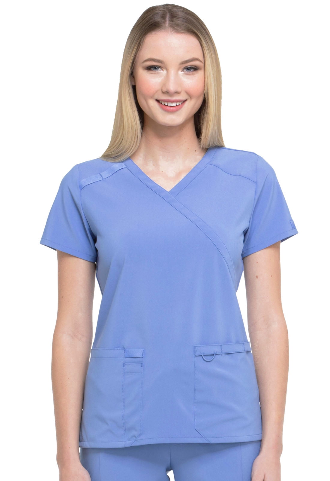 Dickies Dickies EDS Essentials Scrubs Top for Women Mock Wrap Plus
