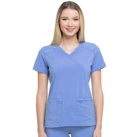 

Dickies EDS Essentials Scrubs Top for Women Mock Wrap DK625