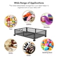 thumbnail image 4 of Graflsoa Foldable Metal Underbed Storage Box with Wheels, 2-Pack Organizer for Clothes, Toys, and Miscellaneous Items, 4 of 6