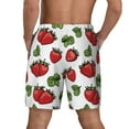 thumbnail image 4 of Fotbe Hand Drawn Strawberry Men’s Swim Trunks Quick Dry Swim Shorts Board Shorts with Mesh Lining-Medium, 4 of 9