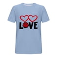 thumbnail image 5 of Stamzod Valentines Lover Heart Graphic Tees Men Summer Crewneck Short Sleeve Basic Tee Tops Active Casual Oversized Tshirts for Men Light Blue C L, 5 of 5