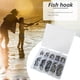thumbnail image 1 of 101pcs Fishing Hook Set Carbon Steel Single Jig Barbed Carp Hooks (Black) Ndcxsfigh Nuevos Originales, 1 of 8