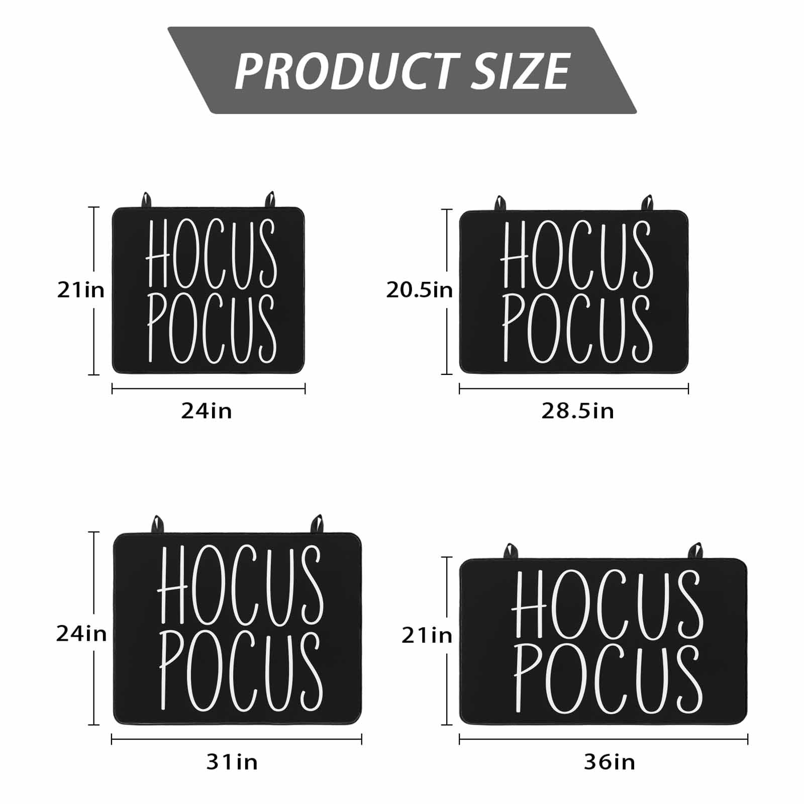Halloween Stove Top Cover for Electric Stove, Heat-proof & Non Slip Glass Top Stove Cover Protector, Hocus Pocus Black Abstract Simple Lines Art Kitchen Flat Cooktop Rubber Mat 24x21 Inches