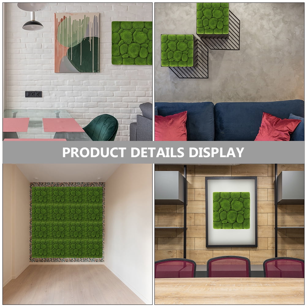 LEXSOMEO 2pcs Simulation Moss Foams Board Green Plants Wall Decoration DIY Wall Background