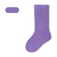 thumbnail image 3 of Aofany Toddler Socks Girls And Boys Solid Color Non-Slip Socks For 1-8T Comfortable Mid-calf Socks for Kids Boys Girls, 3 of 5