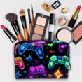 thumbnail image 3 of Game ControllerCosmetic Storage Bag with Zipper, Printed Design | Makeup Organizer, Travel Organizer, Small Makeup Organizer, Small Travel Pouch for Ladies and Girls, 3 of 6