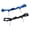 Blue and black, variant on 2Pcs Adjustable Running Waist Belt with 6 Elastic Rings Elastic Waistband Cycling Race Bib Holder for Running Cycling