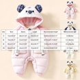 thumbnail image 6 of Winter Padded Snowsuit foe Boys Girls Cute Koala Ear Hooded Jumpsuit Long Raglan Sleeve Quilted Warm Outfits, 6 of 6