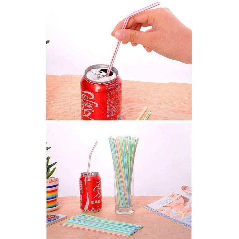 6pcs Reusable Metal Straws Drinking Straws Aluminum Straws Smoothies Straws Wide Straws Rainbow Colorful Straws for Party Included A Cleaning