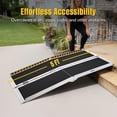 thumbnail image 4 of Yescom Portable Wheelchair Ramp Aluminum 5 Feet Folding Anti Slip 600 Pounds Capacity for Threshold Doorways, 4 of 10