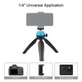 thumbnail image 3 of Trípode de escritorio VL01 con rótula integrada, interfaz universal 1/4, ideal para grabación de Vlogs, disponible en azul, rojo o negro., 3 of 6