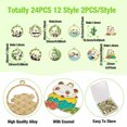 thumbnail image 3 of GRACEARA 24Pcs Alloy Enamel Pendants Panda Bamboo Charms Jewelry Making 20~28mm, 3 of 8