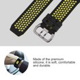 thumbnail image 2 of Correa de repuesto de pulsera deportiva de silicona para Fitbit Ionic, tamaño grande, color negro y verde, 2 of 5