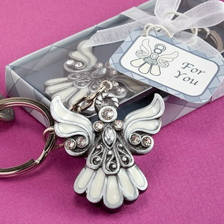 - Useful Communion Favors: Angel Design Keychain Favors, 25, Each angel keychain measures 3.25