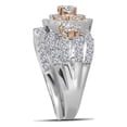 thumbnail image 2 of Diamond Princess 14kt Two-tone Gold Round Diamond Bridal Wedding Ring Band Set 1-1/2 Cttw, 2 of 2