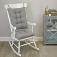 thumbnail image 2 of Klear Vu The Gripper Non-Slip Rocking Chair Cushion Thick, includes Seat Pad & Back Pillow with Ties for Indoor Living Room Rocker, 17x17 Inches, 2 Piece Set, Gray 2 Count, 2 of 5