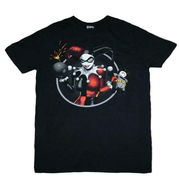 Harley Quinn Men's Black T-Shirt (Medium)