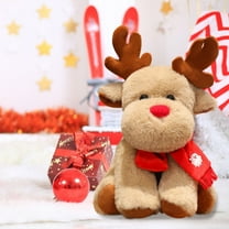 Fufafayo under $5 Reindeer Stuffed Plush Toy, 11.81 In Christmas Elk Stuffed Animal Toys Animal Stuffed Plush Dolls Gift for Christmas Party Birthday