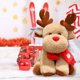 thumbnail image 1 of Adornos navideños, regalos navideños, muñeco de ciervo navideño, divertido muñeco de árbol de Navidad, lindo muñeco de ciervo de algodón para niñas, regalo de cumpleaños para niños., 1 of 6