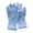 D-941 Blue, variant on Children Bead Pattern Knitted Mittens, Cozy Outdoor Warm Gloves