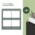 thumbnail image 3 of Furinno CUBICLE 4-Cube Thick Frame Reversible Open Back Bookcase Sage Green, 3 of 6