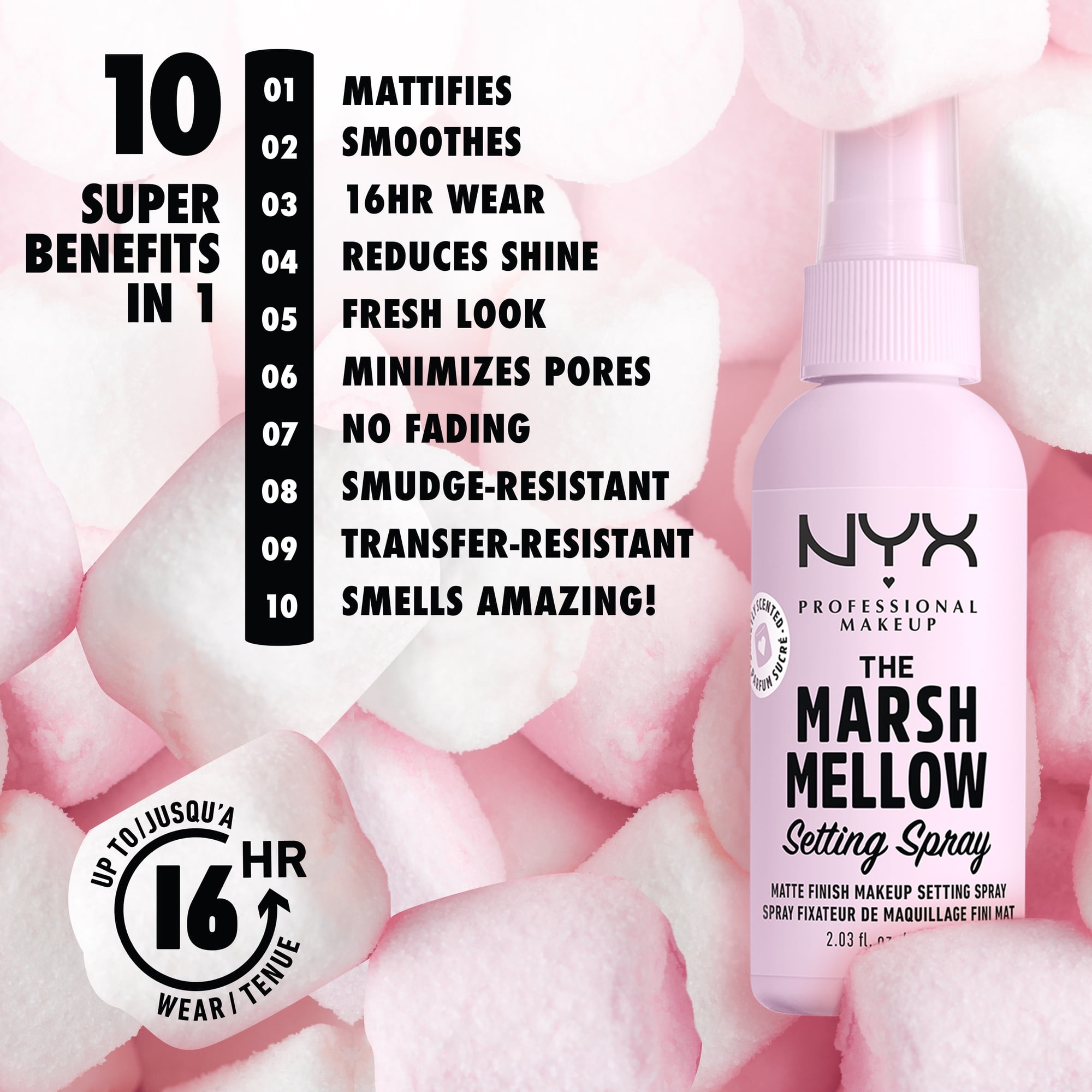 Nyx Professional Makeup Setting Spray, Marshmallow photo 2