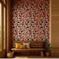 thumbnail image 2 of S4sassy Removable Asian Style Wall Decor, Finish Wallcover, Blossom Floral Print Contact Paper for Walls, Dresser, White Self Adhesive Vinyl Wallpaper Roll Contact Paper for Walls - 25"x240", 2 of 9