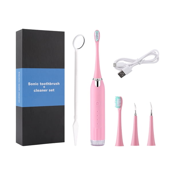 Cepillo de dientes eléctrico recargable, limpiador de dientes, instrumento de belleza inteligente para el hogar, cepillo de dientes de cerdas suaves inteligente