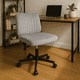 thumbnail image 4 of Silla de Oficina Acanalada Top Living Terciopelo Gris Claro, 4 of 8