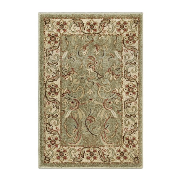 Heritage Traditional Floral Scroll Indoor Area Rug by Blue Nile Nills