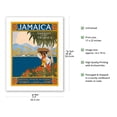 thumbnail image 2 of Jamaica - The Gem of the Tropics - Beautiful Healthy Accessible - Tickets by All Steamship Lines Here - Vintage Travel Poster by CKS c.1910 - Bamboo Fine Art 290gsm Paper (Unframed) 17x22in, 2 of 4