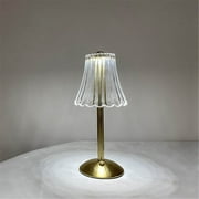 Cordless Table Lamps for Home,Table,Dining Room, Gold Rechargeable Lamps, USB Charge 11.2 Tall LED Brass Portable Outdoor Indoor Table Lamp