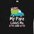 thumbnail image 4 of Inktastic My Papa Loves Me Grandson Truck Boys Baby T-Shirt, 4 of 5