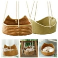 thumbnail image 4 of Cage Respirante pour Animaux avec Crochets en Métal Rotin et Chat Tissé pour Lapins Petits Chiens (Vert), 4 of 6