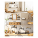 thumbnail image 4 of Repisas Flotantes Madera Modernas Estantes Baño Topon 3pcs Malubero Negro, 4 of 5