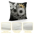 thumbnail image 4 of GOSMITH  Flowers, Gardener Entomology Butterflies, Insect Throw Pillow,  Multicolor, 4 of 5