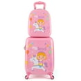 thumbnail image 1 of Costway 16" Carry-on Suitcase & 13" Backpack with 4 Spinner Wheels & Telescopic Handle With pony pattern, 1 of 10