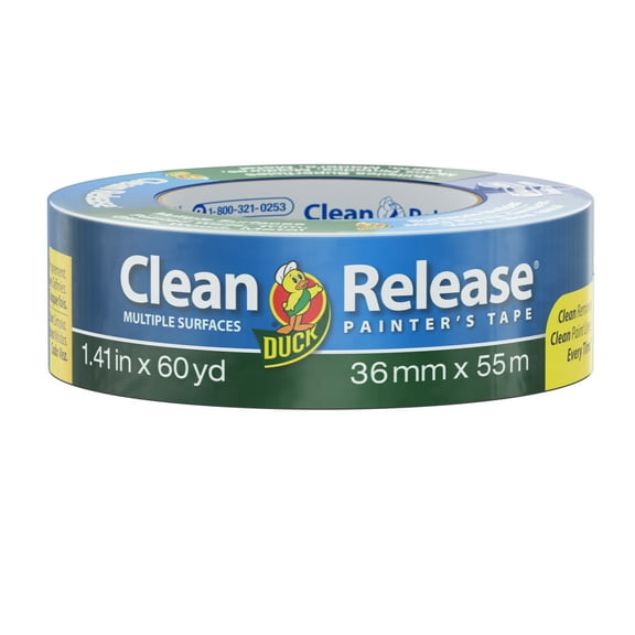 Duck Clean Release 1.41 in. x 60 yd. Blue Painter's Tape