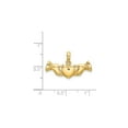 thumbnail image 2 of 14K Gold Hands Holding Heart Charm, 2 of 4