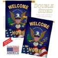 thumbnail image 2 of Breeze Decor 08064 Military Welcome Home 2-Sided Vertical Impression House Flag - 28 x 40 in., 2 of 3