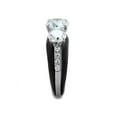 thumbnail image 4 of 4.45 Ct Round Cut AAA Cz Black Stainless Steel Engagement Ring Women's Size 9, 4 of 5