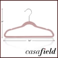 thumbnail image 5 of Casafield 100 Velvet Kid's Hangers for Children's Clothes, 14" - Light Pink, 5 of 7