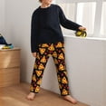 thumbnail image 5 of Xecao Cartoon Pizza Print Teenagers' Pajama Pants Long Sleep Pants Soft Elastic Waist Pajama Bottoms Elastic waist with 2 Pockets 5-16 Years-XS(5-6), 5 of 6